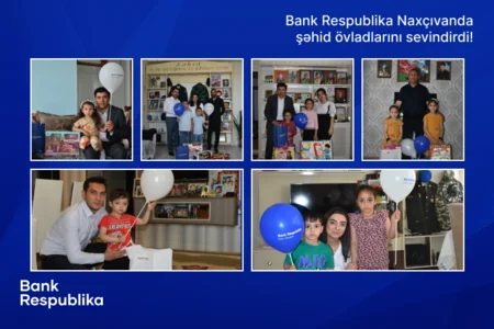 “Bank Respublika” Naxçıvanda şəhid övladlarına bayram sevinci yaşatdı!