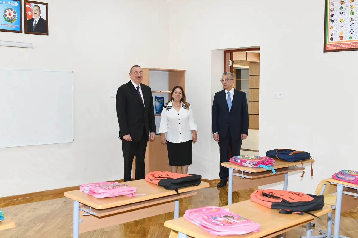 Prezident İlham Əliyev 101 nömrəli məktəbin əsaslı təmir və yenidənqurmadan sonrakı vəziyyəti ilə tanış olub - YENİLƏNİB