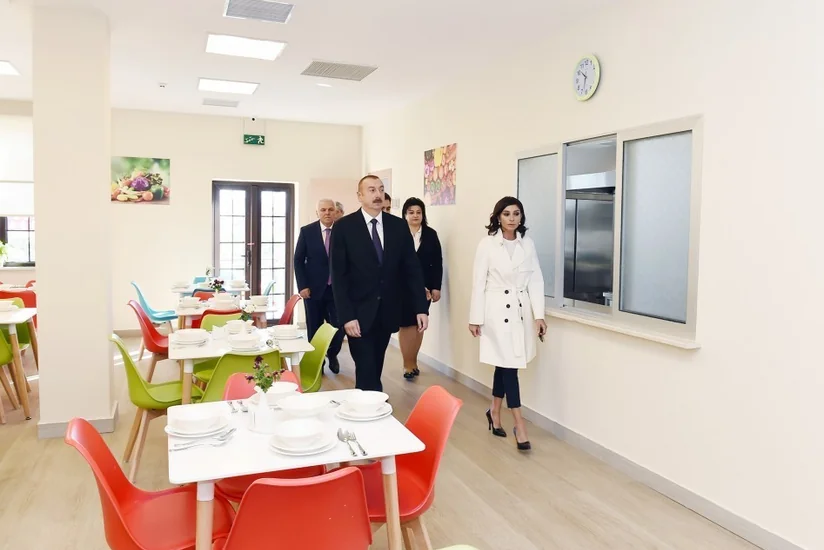 Heydər Əliyev Fondunun təşəbbüsü ilə Şəkidə qarışıq tipli uşaq evi üçün inşa olunan yeni bina istifadəyə verilib