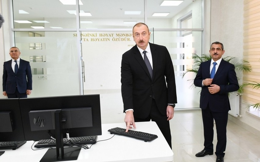 “Şəmkirçay” Sutəmizləyici Qurğular Kompleksi istifadəyə verilib - YENİLƏNİB