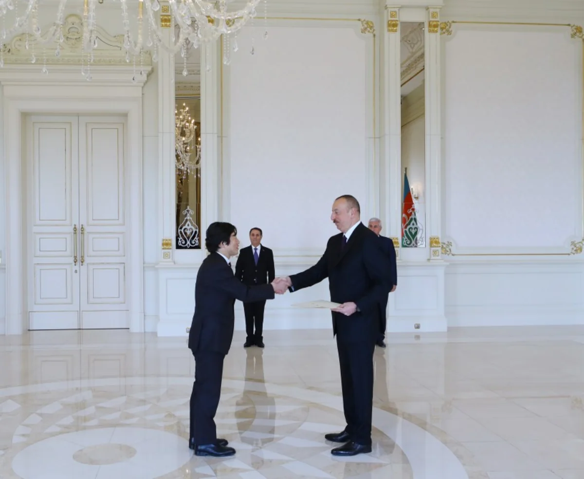 Prezident İlham Əliyev Yaponiyanın yeni səfirinin etimadnaməsini qəbul edib - ƏLAVƏ OLUNUB