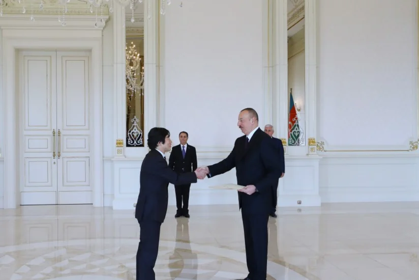 President Ilham Aliyev received credentials of incoming Japanese ambassador - UPDATED