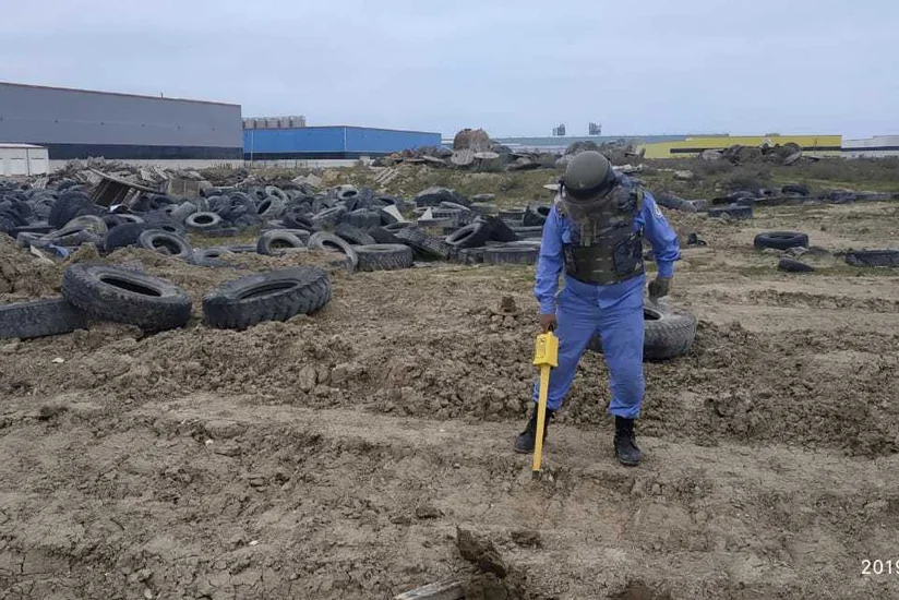 Sumqayıtda 6 top mərmisi tapılıb