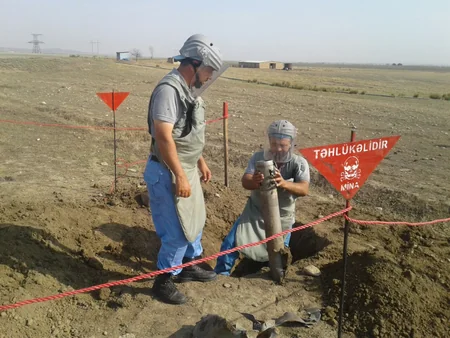 ​Tərtərdə Qrad qurğusunun mühərrik hissəsi aşkarlanıb