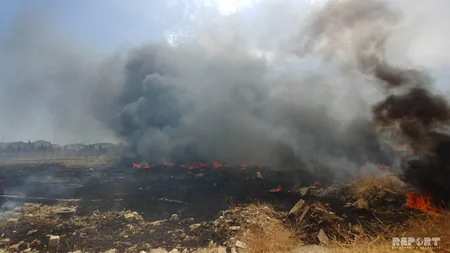 Bakıda daha bir yanğın olub - FOTO