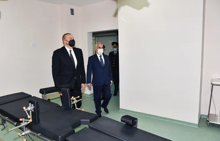 President Ilham Aliyev attends opening of Nakhchivan Garrison Central Hospital