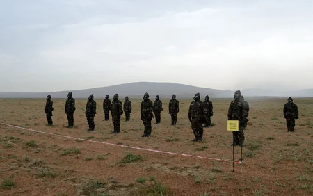 Azerbaijan increasing combat readiness of chemical, bacteriological and radiological defense units 