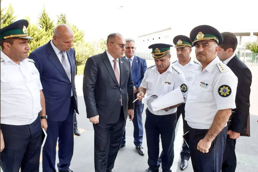 DGK sədri Biləsuvar gömrük postunda mövcud vəziyyətlə tanış olub