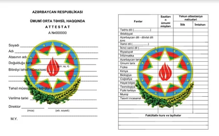 Yeni attestatlar belə olacaq - FOTO