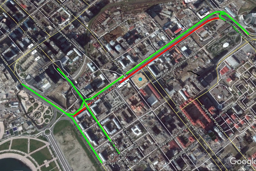 Bakının Yusif Səfərov küçəsində hərəkət məhdudlaşdırılır