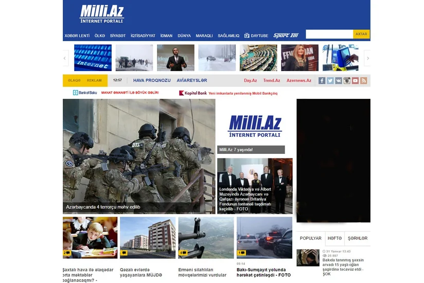 Milli.Az 7 yaşını qeyd edir