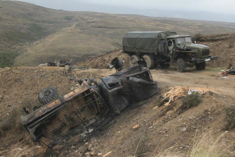 Минометные батареи и боевые посты оставленные противником