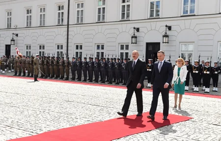 Official welcome ceremony held for President Ilham Aliyev in Warsaw