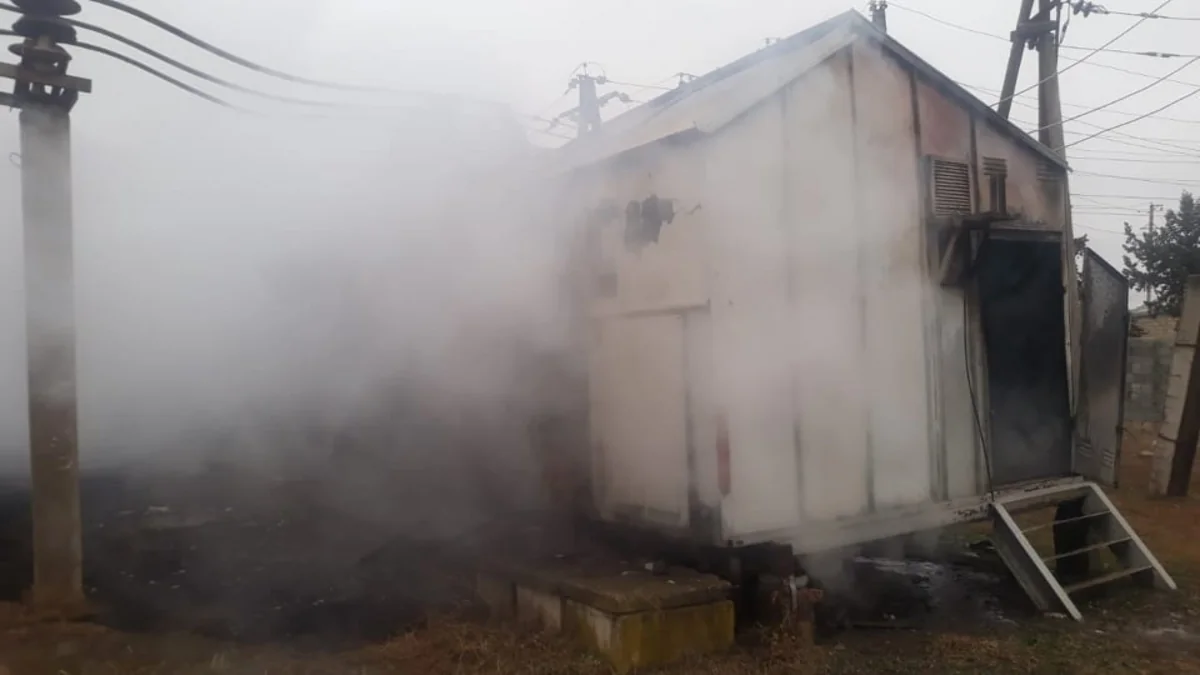 Tovuzda elektrik yarımstansiyasındakı yanğının səbəbi məlum olub