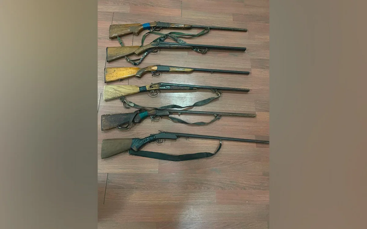 Balakən sakinlərindən 6 qanunsuz tüfəng götürülüb
