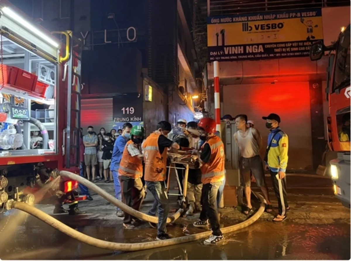 Building fire kills 14 people in Vietnam capital