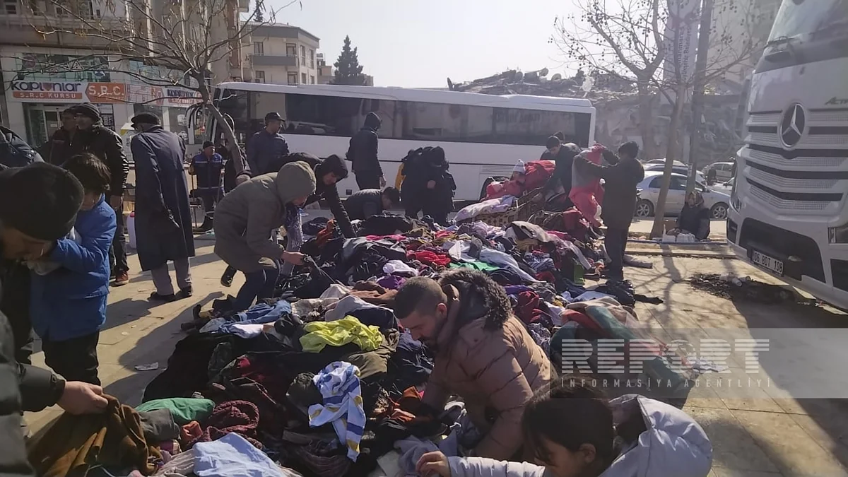 Humanitarian aid distributed to people affected by quake in Kahramanmaras