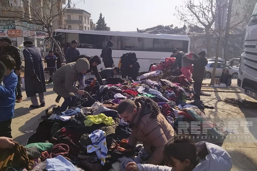 Humanitarian aid distributed to people affected by quake in Kahramanmaras