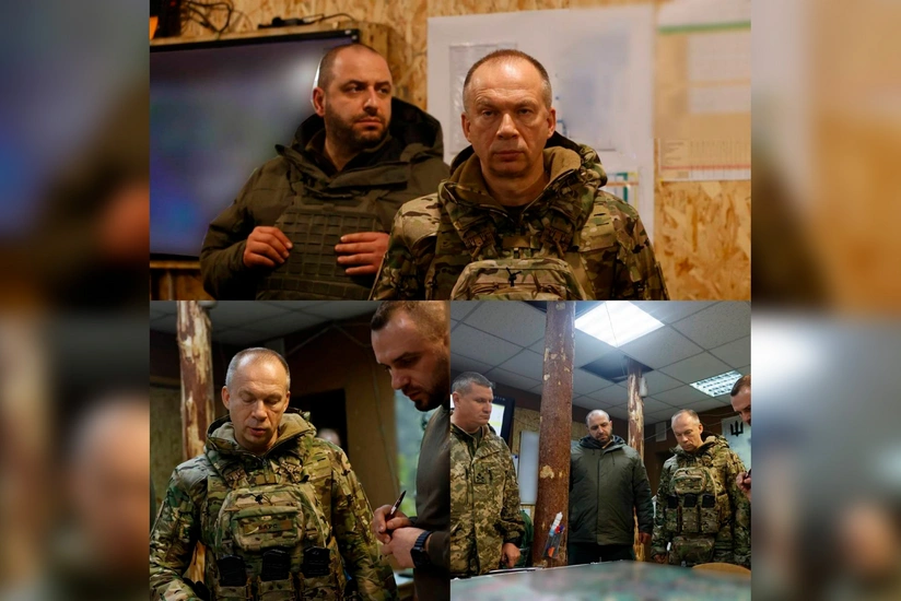 Defense Minister, Armed Forces Commander-in-Chief of Ukraine visit combat zone