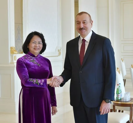 President Ilham Aliyev received vice president of Vietnam