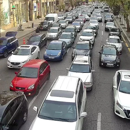 Bakının bir sıra yollarında tıxac var – SİYAHI