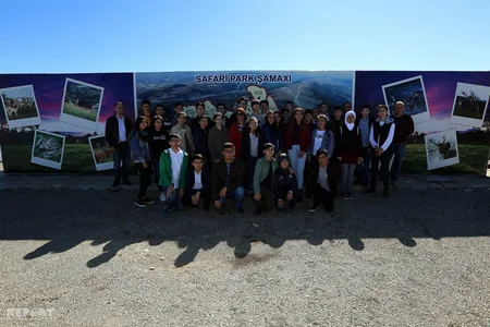 Bir qrup şagirdin Şamaxı Safari Parkına ekskursiyası təşkil olunub - FOTO