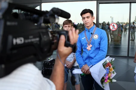 Avropa çempionatında 5 medal qazanan Azərbaycan cüdoçuları Bakıya qayıdıblar
