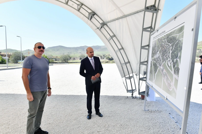 President of Azerbaijan Ilham Aliyev visits Jabrayil district - UPDATED