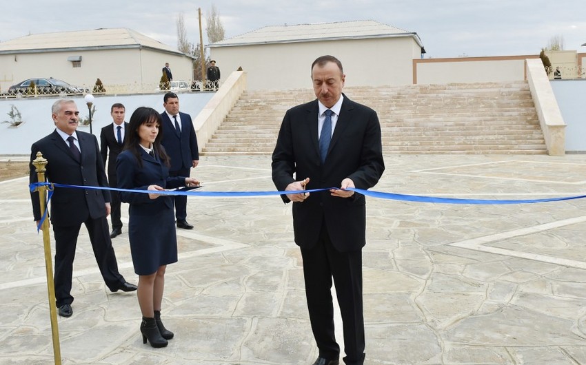 Azərbaycan Prezidenti Nehrəm kənd 2 saylı tam orta məktəbin açılışında iştirak edib