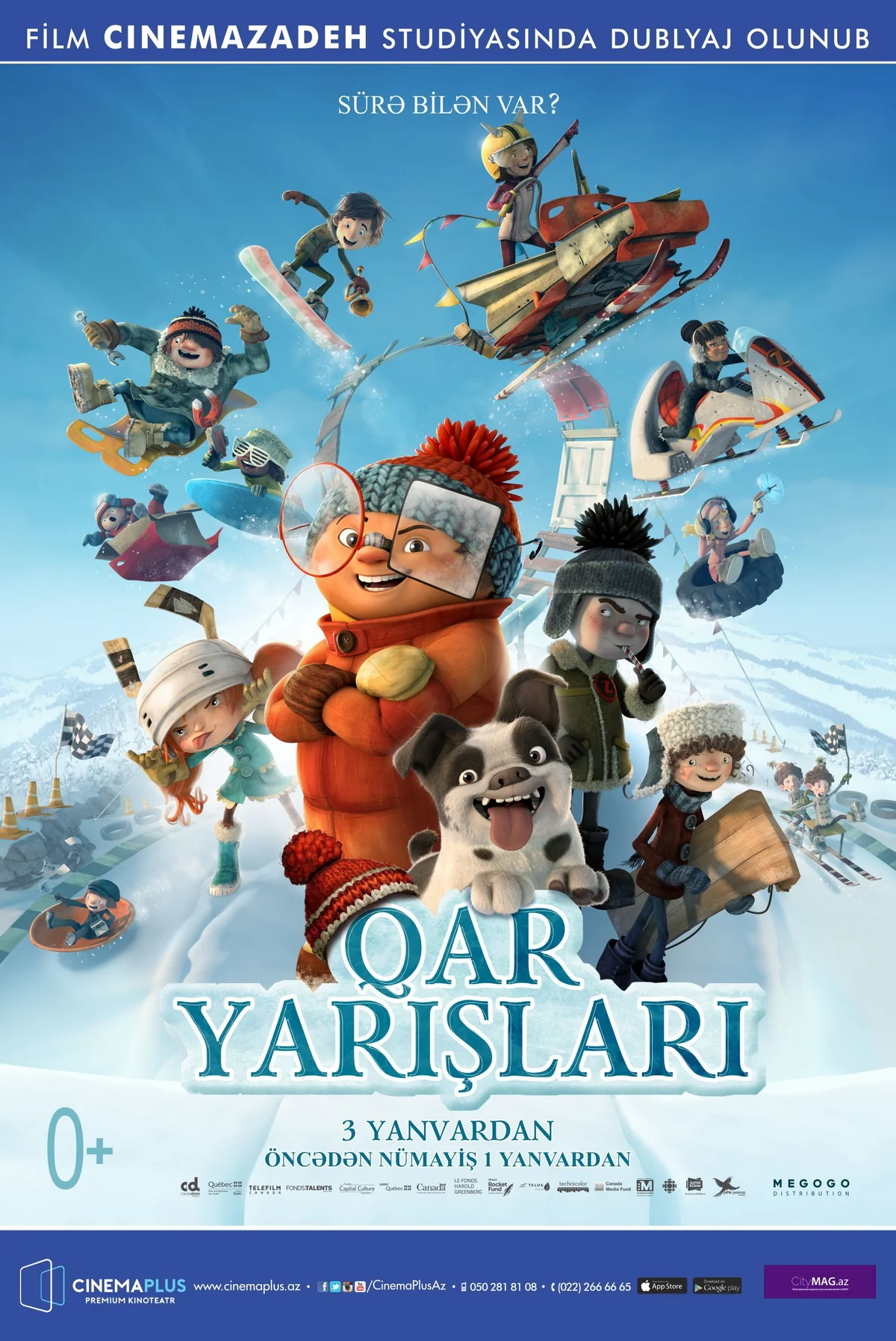 “CinemaPlus”da “Qar yarışları” animasiya filminin nümayişi başlayıb - VİDEO