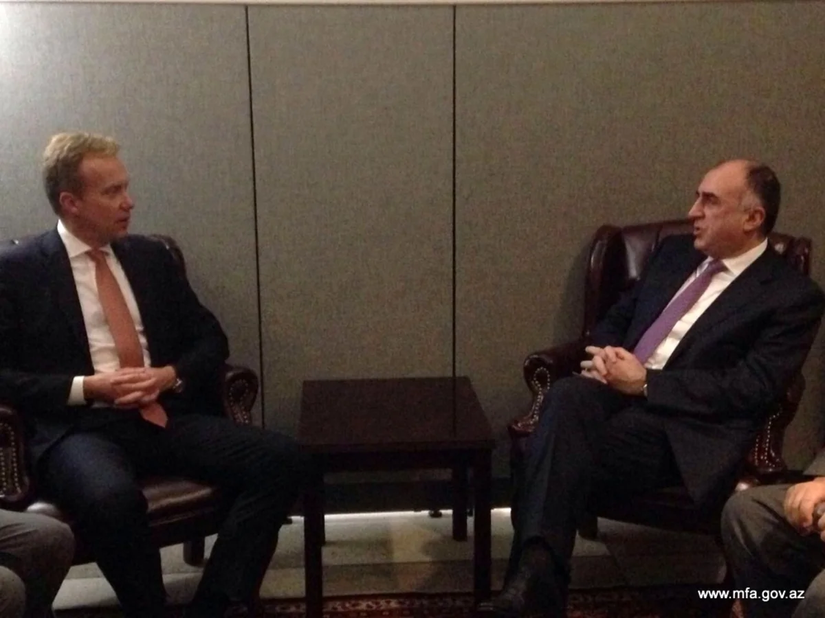 Azerbaijani Foreign Minister met with Norwegian counterpart