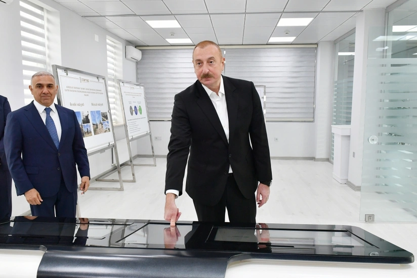 İlham Əliyev “Azərişıq” ASC-nin Salyan Rəqəmsal İdarəetmə Mərkəzinin açılışını edib - YENİLƏNİB