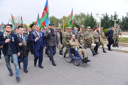 Tərtərdə “Bayraq yürüşü” keçirilib