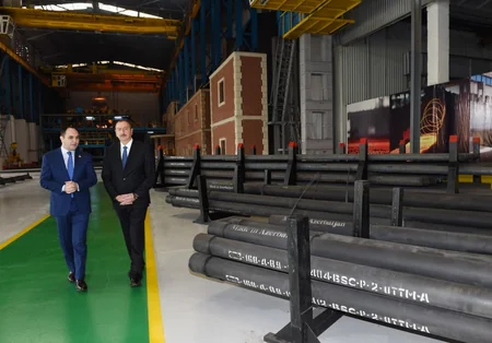 Prezident İlham Əliyev Bakıda oksigen zavodunun açılışında iştirak edib