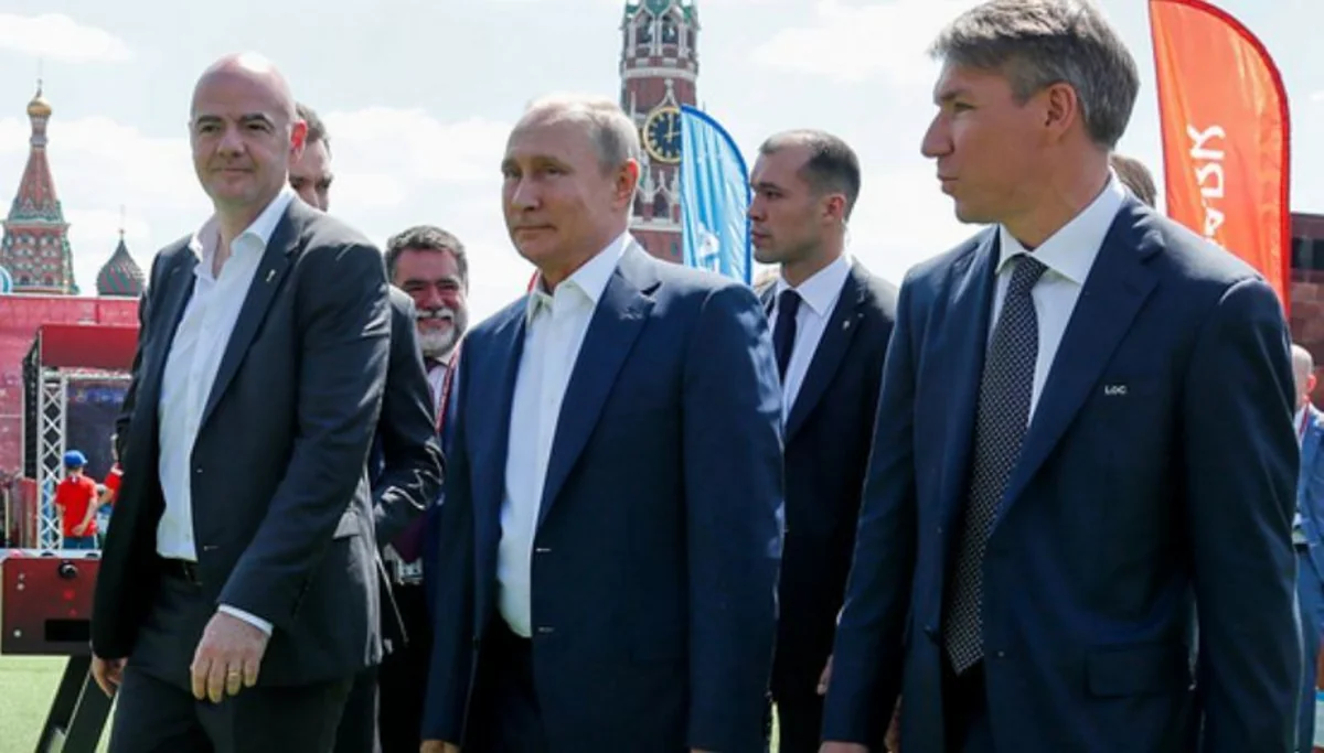 Russian president met with football legends