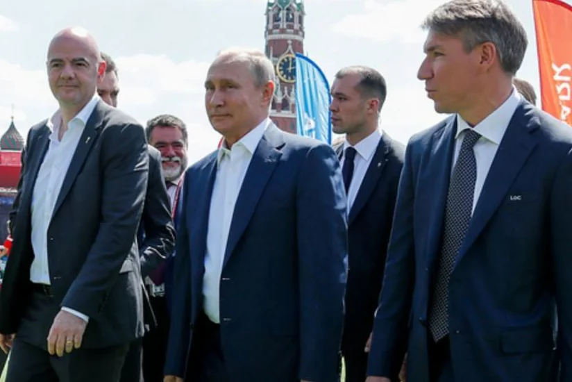 Russian president met with football legends