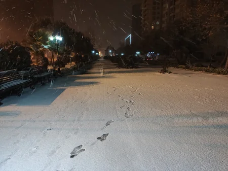 Bakıda qışın ən soyuq gecəsi - YENİLƏNİB