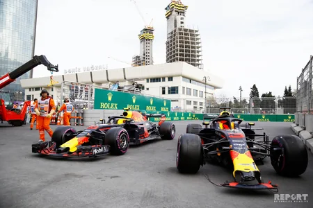 “Formula 1” üzrə Azərbaycan Qran-prisində iki qəza baş verib - FOTO