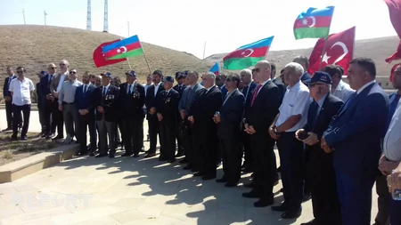Şamaxıda Türk şəhidliyi abidəsinin əsaslı təmirdən sonra açılışı olub - FOTO