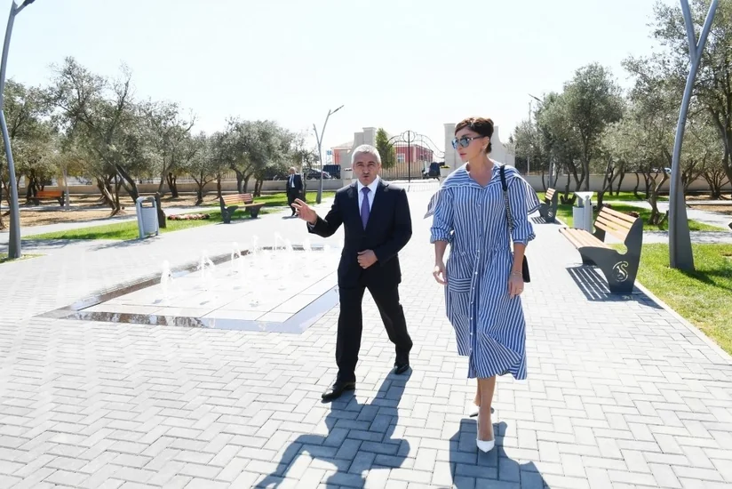 First Vice-President Mehriban Aliyeva viewed newly-built recreation park in Kurdakhani