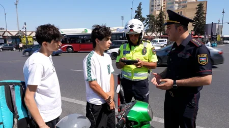 DİN ikitəkərli nəqliyyat vasitələri sürücülərini qaydalara riayət etməyə çağırıb