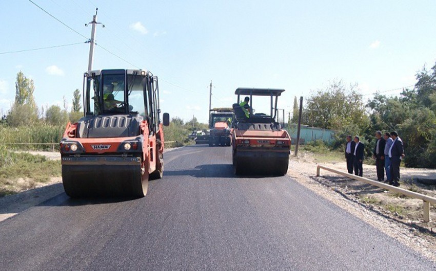 Sabirabadda 43 km-lik yol tikilir