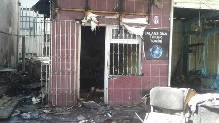 Bakıda avtoyuma məntəqəsində yanğın olub - FOTO - VİDEO - YENİLƏNİB