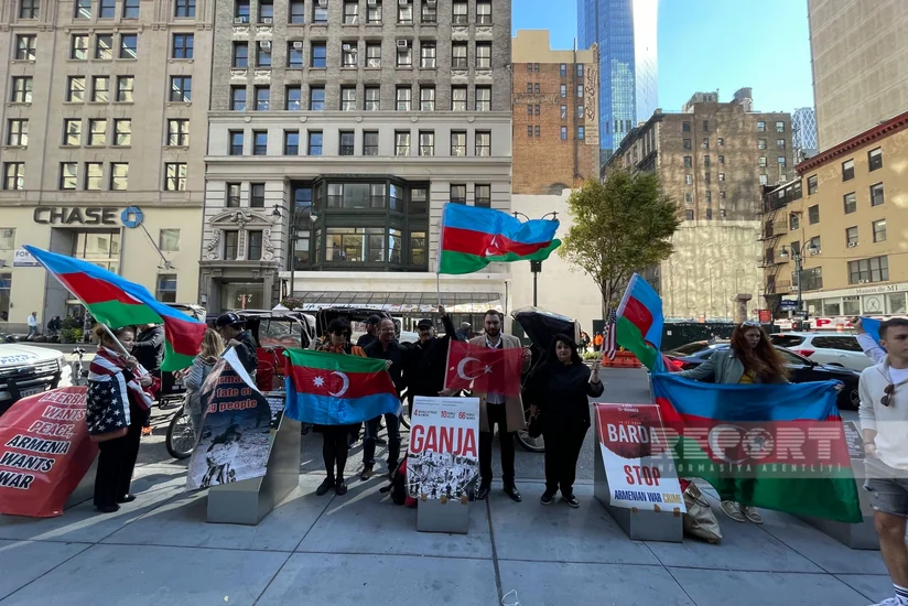 Азербайджанская община США провела акцию в знак протеста агрессивной политике Армении