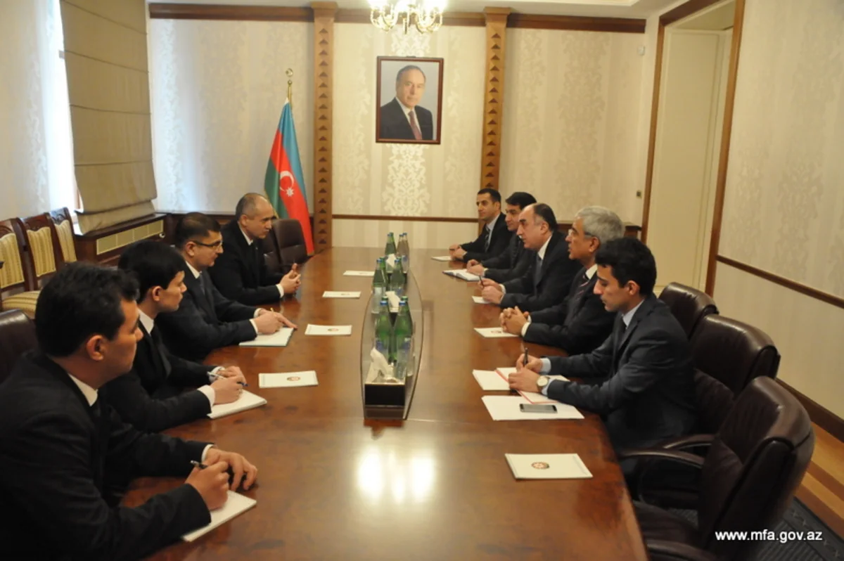Elmar Məmmədyarov Türkmənistan universitetinin rektorunu qəbul edib
