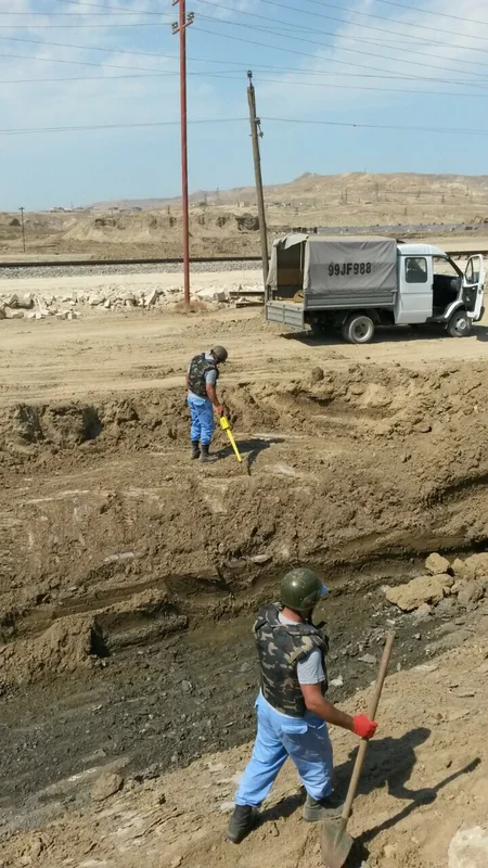 Lökbatanda partlamamış top mərmisi tapılıb