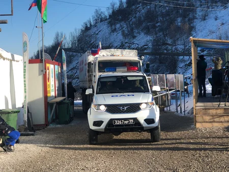 Сегодня по дороге Ханкенди-Лачын беспрепятственно проехали 22 автомобиля миротворцев