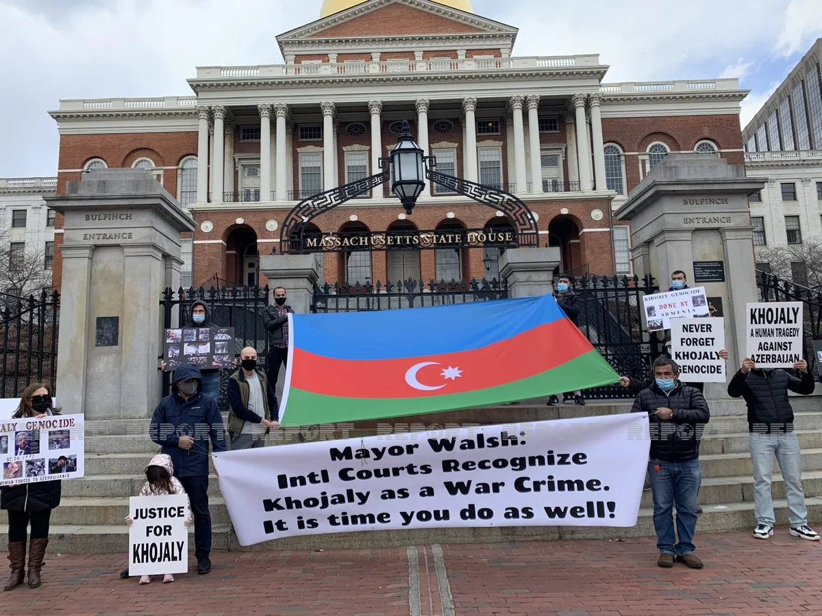 Azerbaijanis protest against cancellation of Khojaly Commemoration Day in US