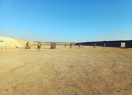 Azərbaycanın hərbi qulluqçuları Qazaxıstanda təlim çərçivəsində tranşey döyüşü nümayiş etdiriblər