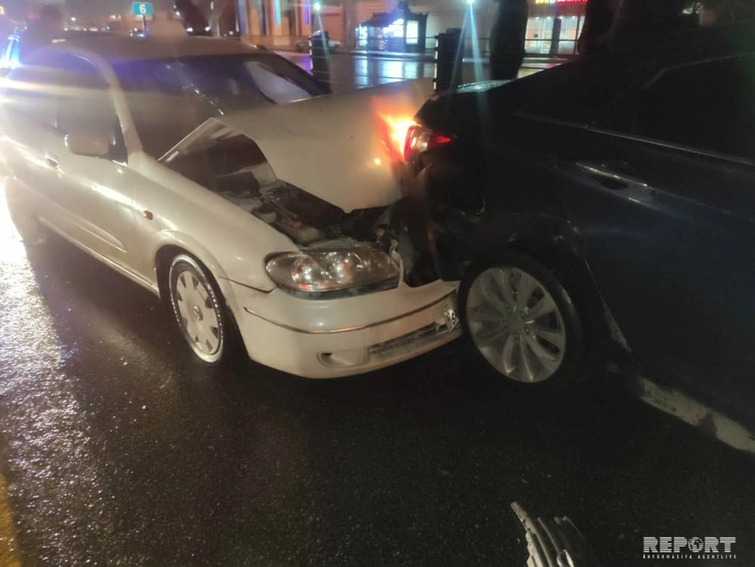 Bakıda baş verən zəncirvari qəzada 7 avtomobil əzilib - FOTO - VİDEO - YENİLƏNİB